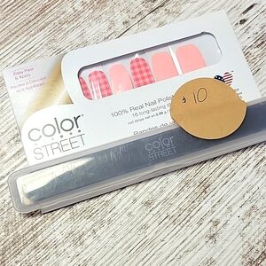 New Color Street WHAT THE CHECK Nail Polish Strips